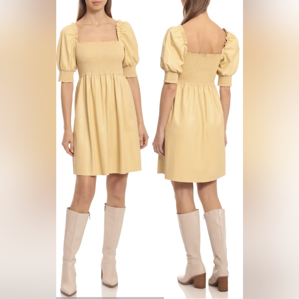 NEW 7 For All Mankind Faux Leather Dress (M)